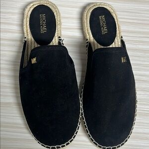 NWOT Michael Kors Black Espadrille Mules